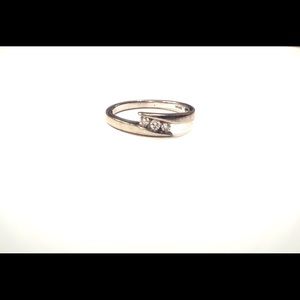 White gold promise ring